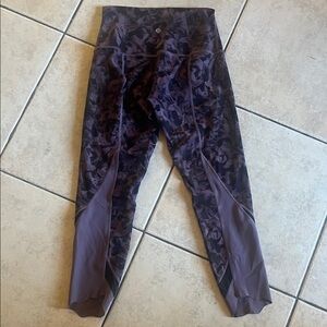 Lululemon Purple Patterned Leggings